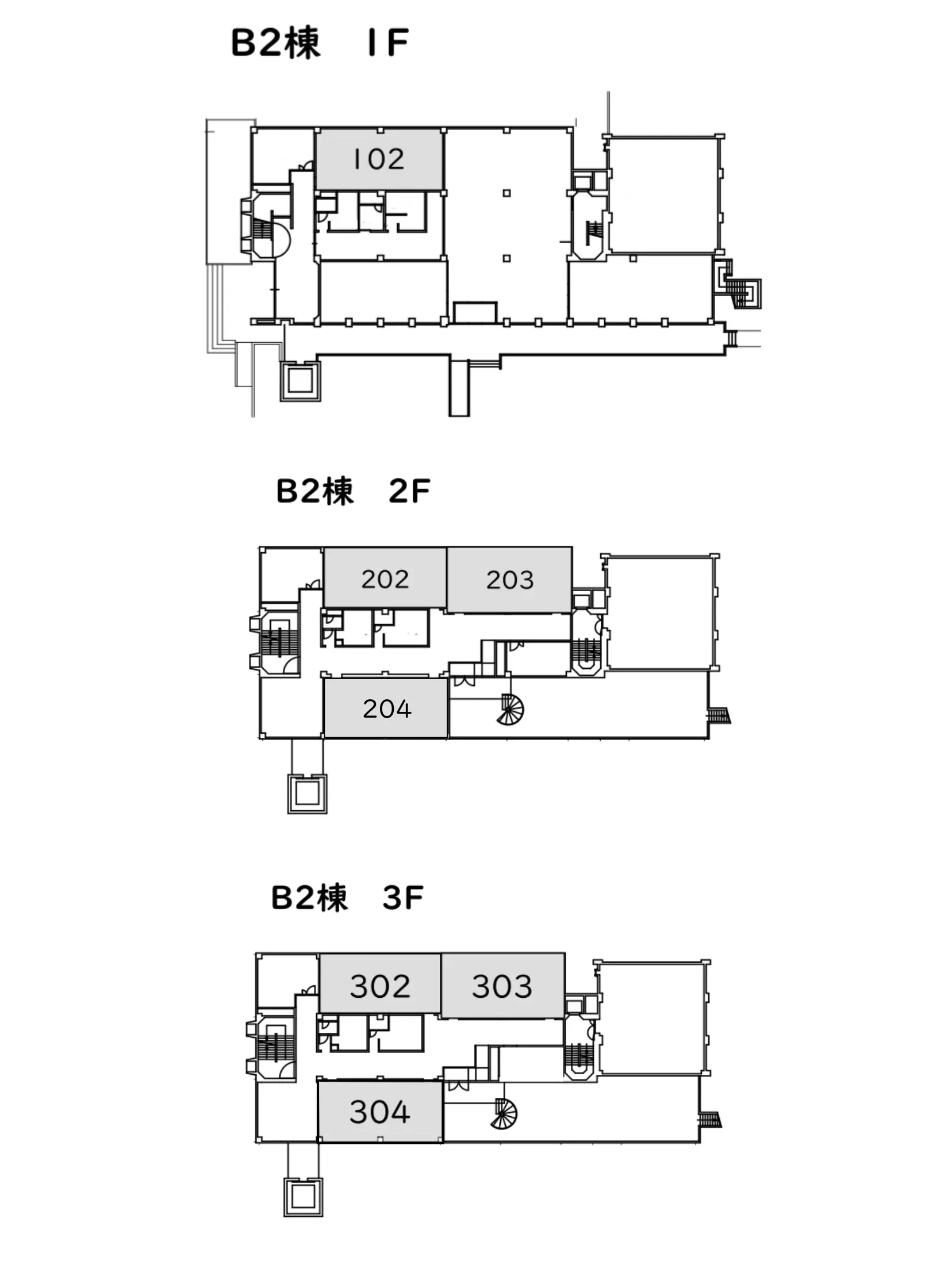 B2棟マップ